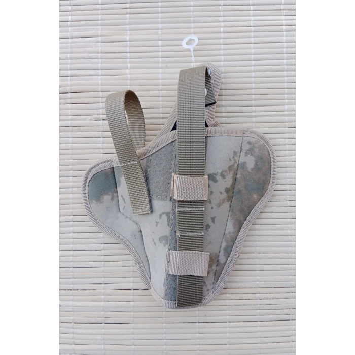 sag el jandarma kamuflaj renkli cift emniyetli tam kelebek airsoft palaskaya kemere gecirmeli impertex silah kilifi