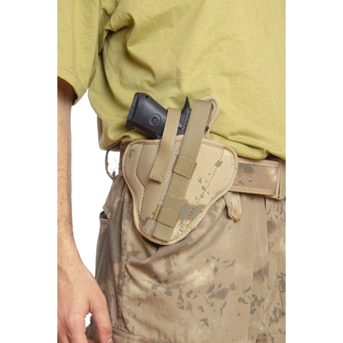 sag el jandarma kamuflaj renkli cift emniyetli tam kelebek airsoft palaskaya kemere gecirmeli impertex silah kilifi