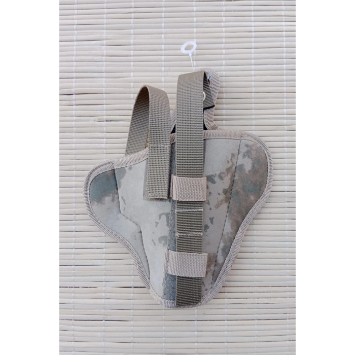 sag el jandarma kamuflaj renkli cift emniyetli tam kelebek airsoft palaskaya kemere gecirmeli impertex silah kilifi