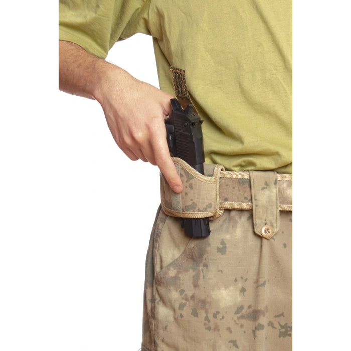 Sag El Jandarma Kamuflaj Renkli Mini Speed Airsoft Palaskaya Kemere Gecirmeli impertex Kase Silah Kilifi