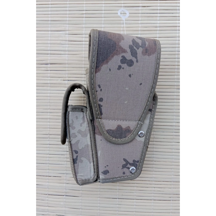 sag el jandarma kamuflaj renkli sarjorluklu cift emniyetli palaskaya kemere gecirmeli sallama impertex silah kilifi