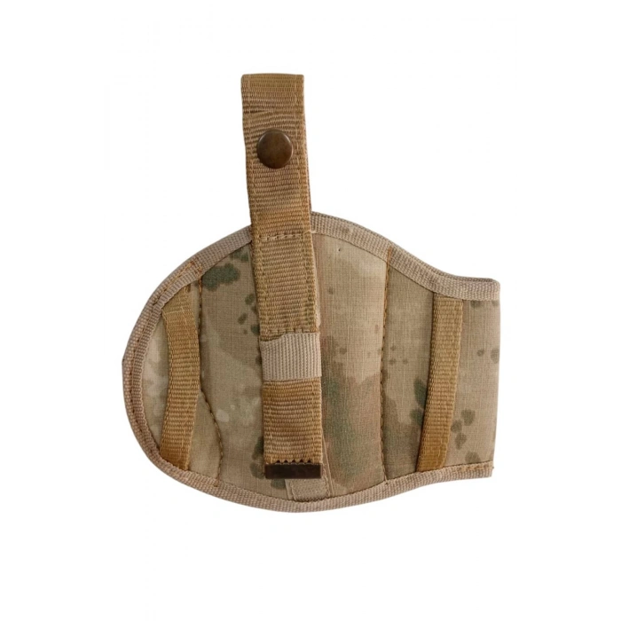 sag el jandarma kamuflaj renkli tek emniyetli yarim kelebek airsoft palaskaya kemere gecirmeli impertex silah kilifi