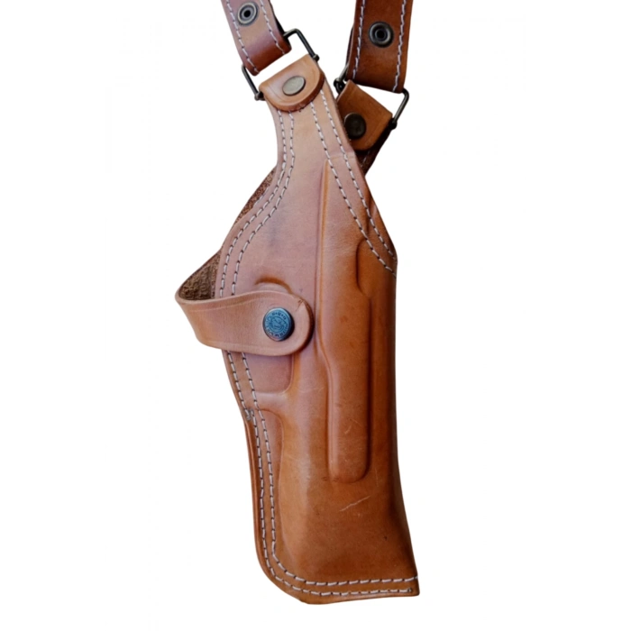 Sag El Kahverengi Renkli Hakiki Deri Tekli Koltukalti Sar 9 Silah Kilifi