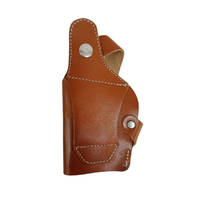 sag el kahverengi renkli hakiki deri masali universal ic dis tasima yarim model palaskaya kemere gecirmeli browning silah kilif