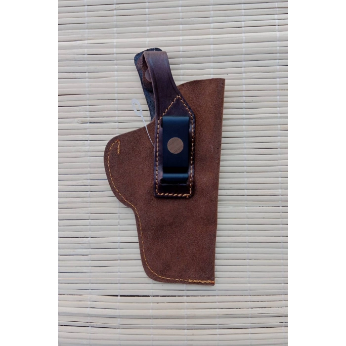 sag el kahverengi renkli suet ic dis masali tek emniyetli ic dis tasima palaskaya kemere gecirmeli silah kilifi