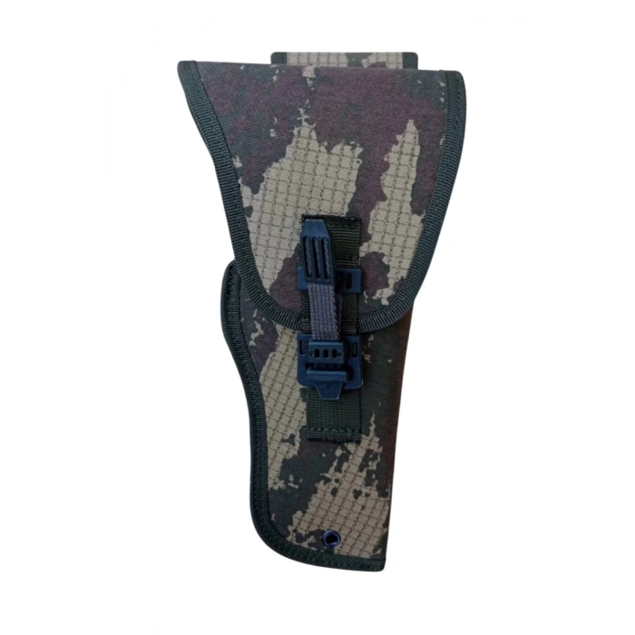 sag el kara kuvvetleri kamuflaj renk cirtli kapakli airsoft sallamali palaskaya kemere gecirmeli impertex silah kilifi