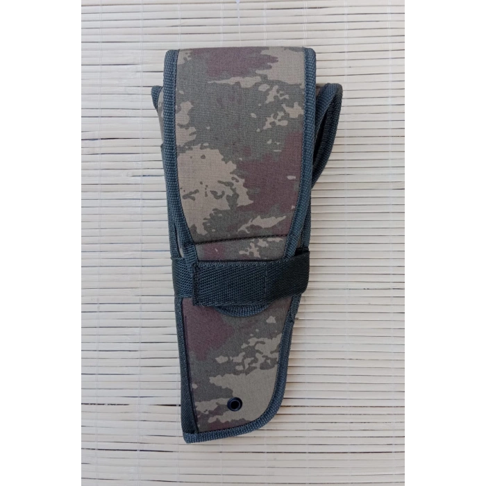 sag el kara kuvvetleri kamuflaj renkli cirtli kapakli airsoft sallamali palaskaya kemere gecirmeli impertex silah kilif