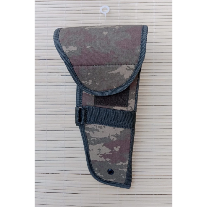 sag el kara kuvvetleri kamuflaj renkli cirtli kapakli airsoft sallamali palaskaya kemere gecirmeli impertex silah kilif