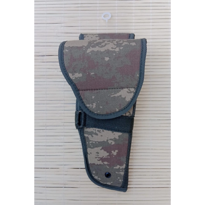 sag el kara kuvvetleri kamuflaj renkli cirtli kapakli airsoft sallamali palaskaya kemere gecirmeli impertex silah kilif