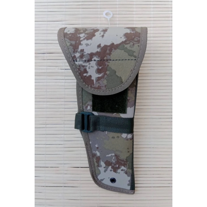 sag el kara kuvvetleri kamuflaj renkli cirtli kapakli airsoft sallamali palaskaya kemere gecirmeli impertex silah kilifi