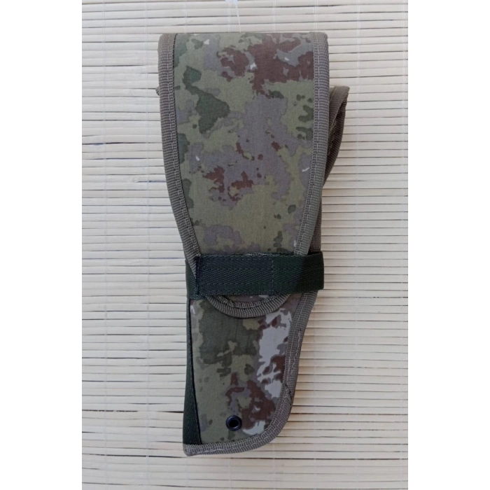 sag el kara kuvvetleri kamuflaj renkli cirtli kapakli airsoft sallamali palaskaya kemere gecirmeli impertex silah kilifi