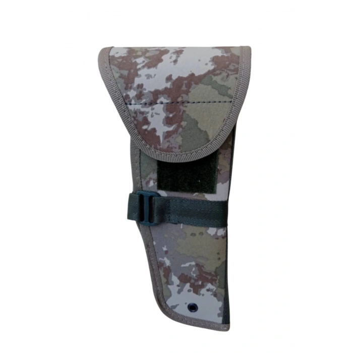 sag el kara kuvvetleri kamuflaj renkli cirtli kapakli airsoft sallamali palaskaya kemere gecirmeli impertex silah kilifi