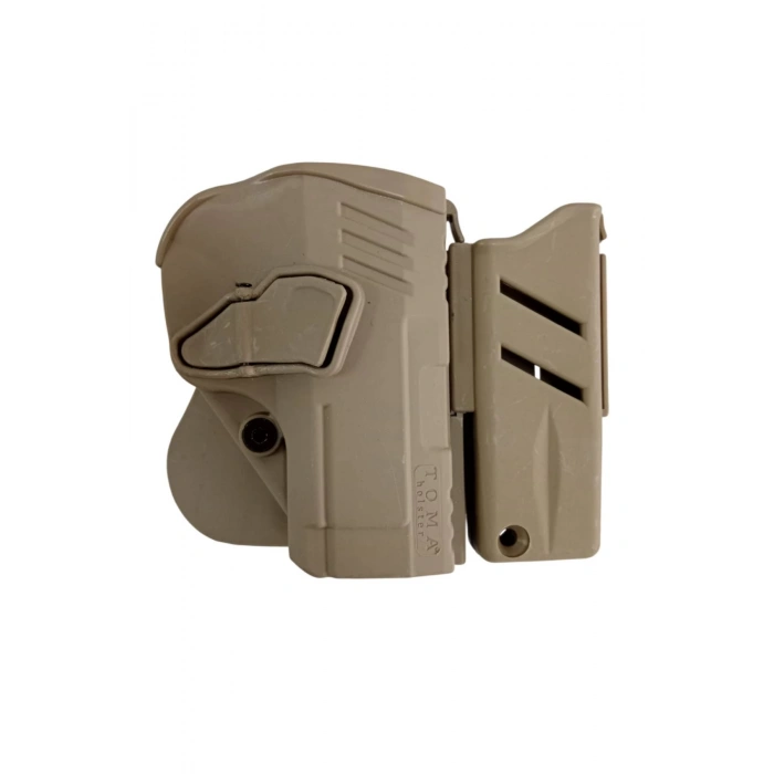 Sag El Kum Renkli Toma Holster Sarsilmaz SAR 9 Polimer Silah Kilifi ve Sarjorluk