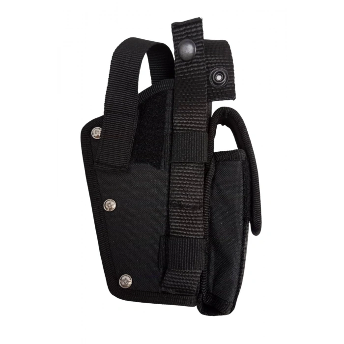 Sag El Siyah Renkli cift Emniyetli Sarjorluklu Airsoft Kemere Gecirmeli impertex Silah Kilifi