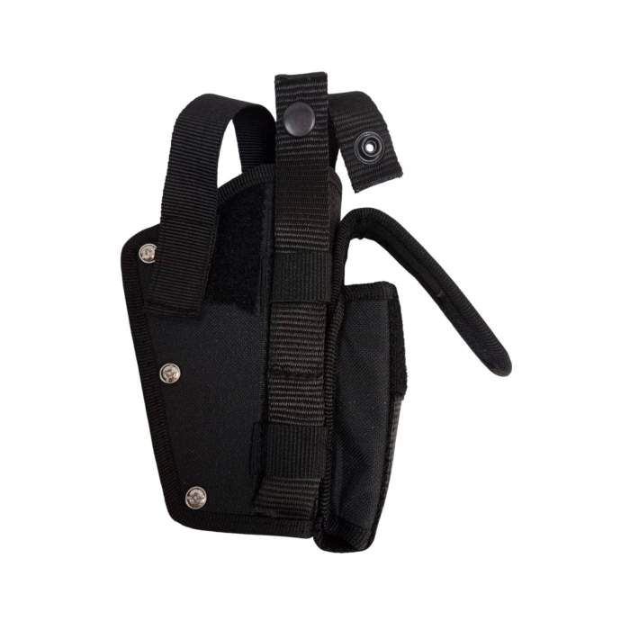 Sag El Siyah Renkli cift Emniyetli Sarjorluklu Airsoft Kemere Gecirmeli impertex Silah Kilifi