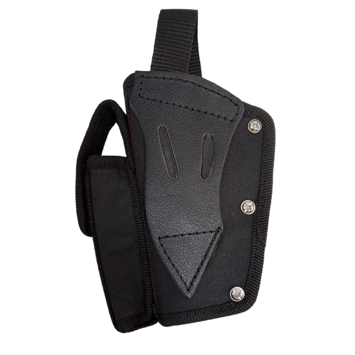 sag el siyah renk tek emniyetli sarjorluklu airsoft kemere gecirmeli impertex silah kilifi