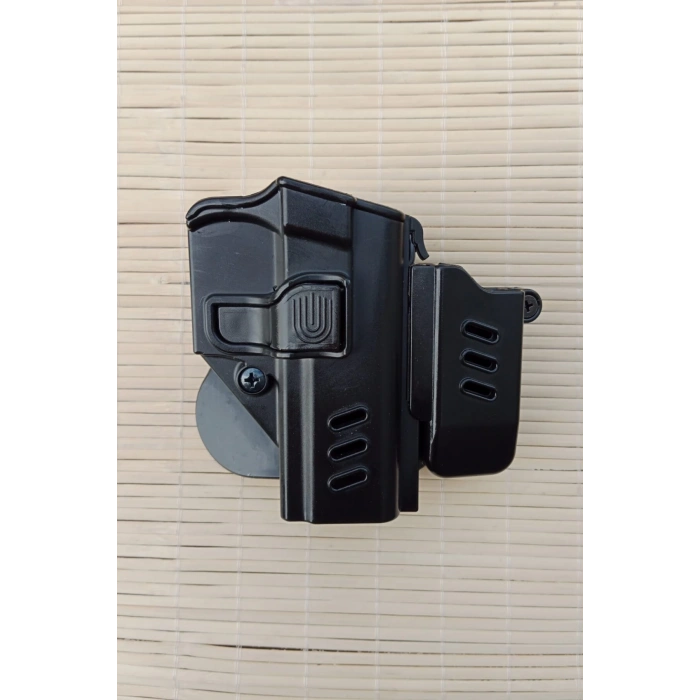 sag el siyah renkli black grips polimer sar 9 sar 9 mete silah kilifi ve tekli sarjor kilifi