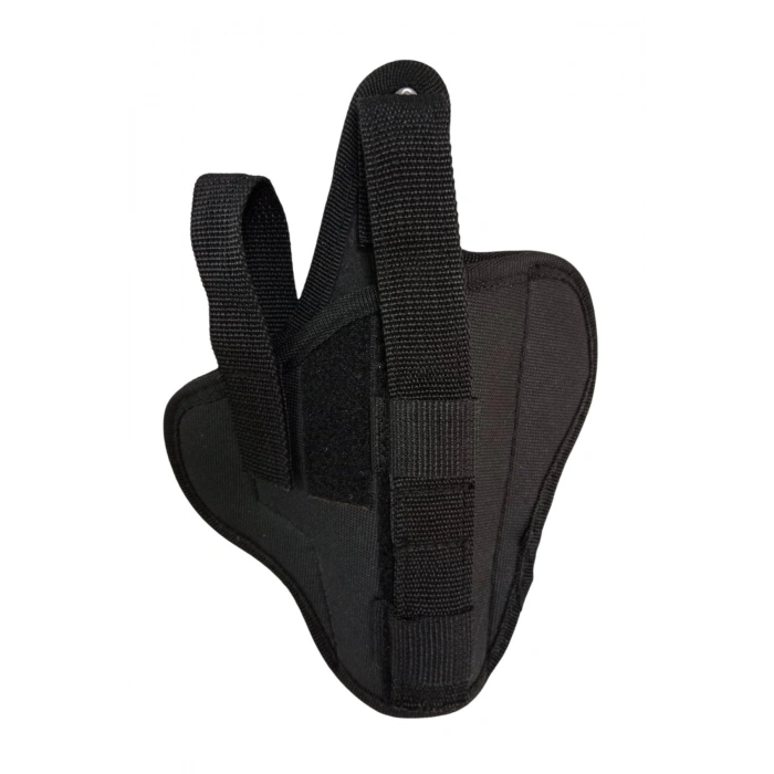 sag el siyah renkli cift emniyetli tam kelebek airsoft palaskaya kemere gecirmeli impertex silah kilifi