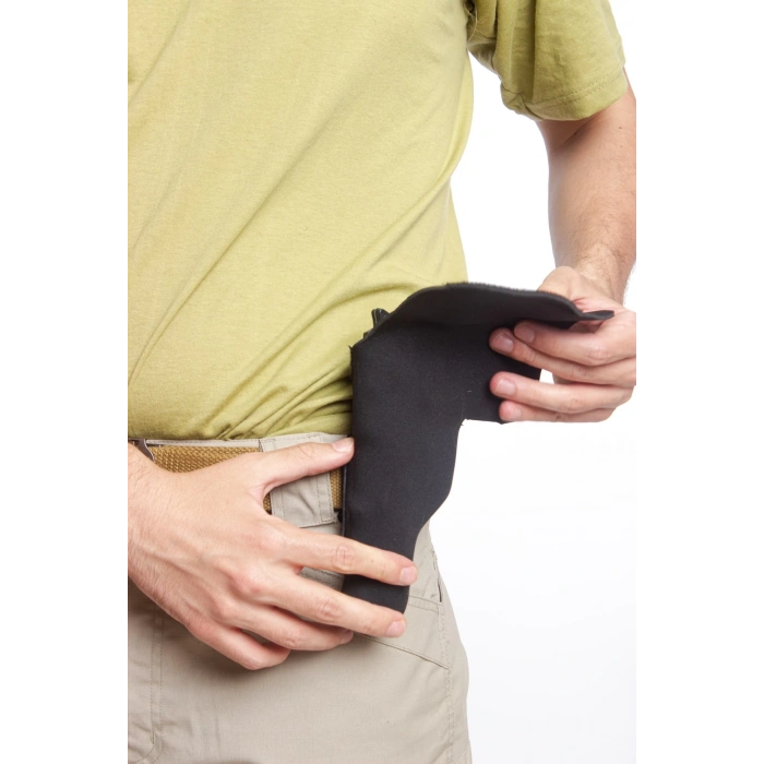 sag el siyah renkli dalgic kumas masali kapakli ic tasima airsoft silah kilifi