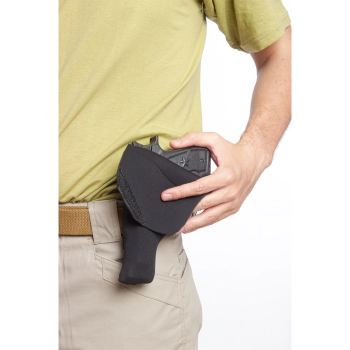 sag el siyah renkli dalgic kumas masali kapakli ic tasima airsoft silah kilifi