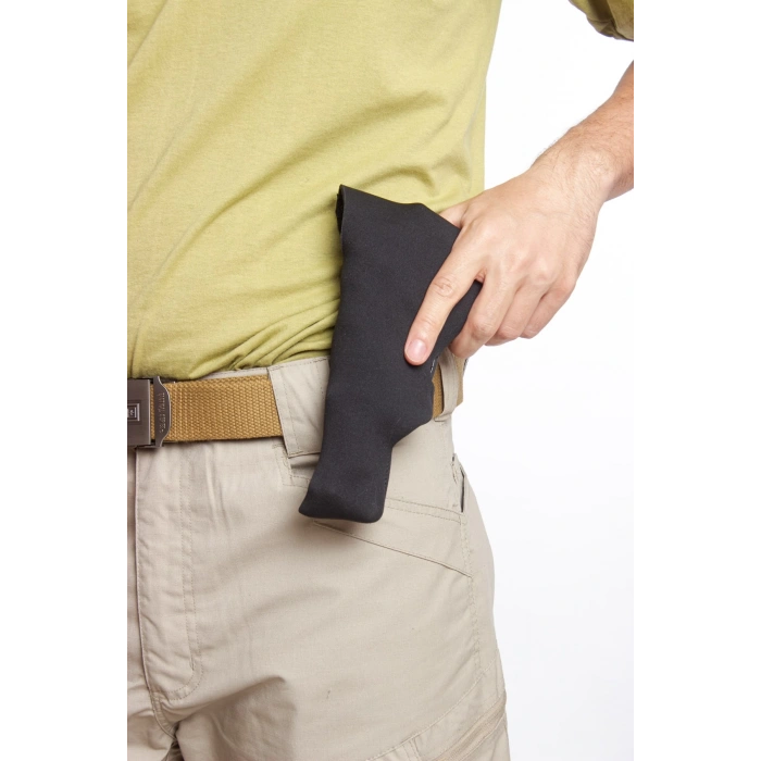 sag el siyah renkli dalgic kumas masali kapakli ic tasima airsoft silah kilifi