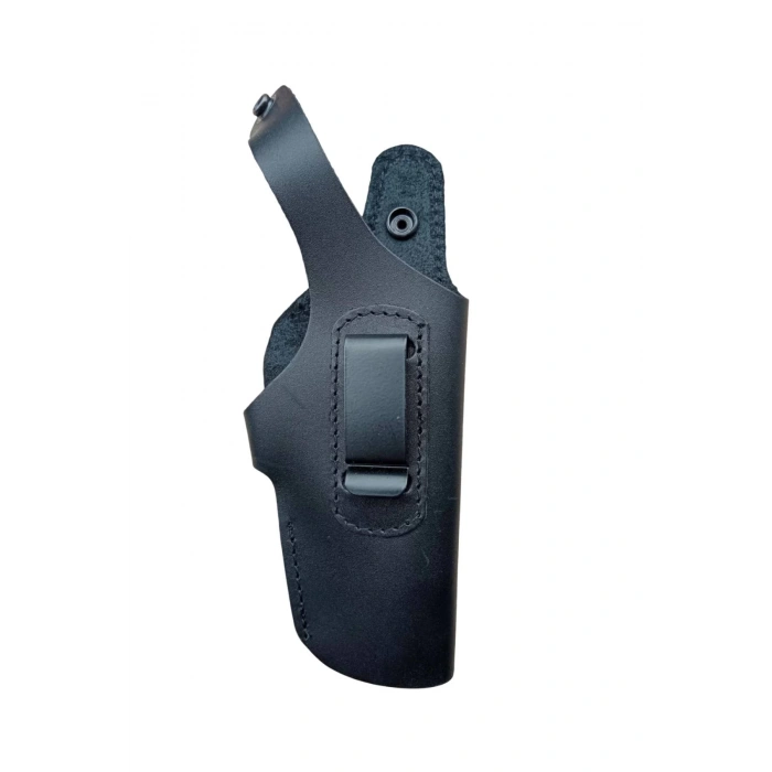 Sag El Siyah Renkli Hakiki Deri Masali Universal ic Diş Tasima Tam model Palaskaya Kemere Gecirmeli Silah Kilifi