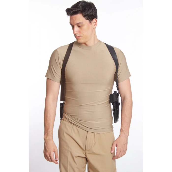 Sag El Siyah Renkli Hakiki Deri ozel uretim Tekli Koltukalti Kaliteli Airsoft Sar 9 Silah Kilifi