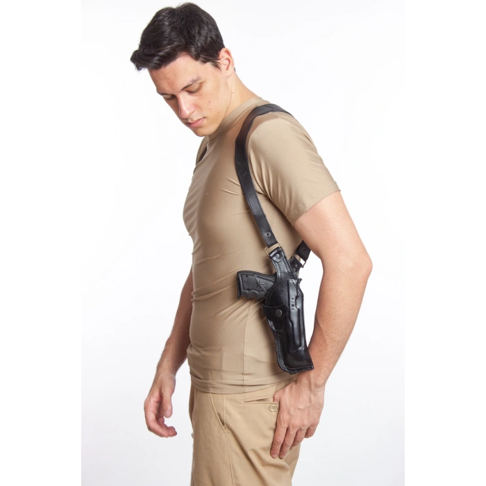 Sag El Siyah Renkli Hakiki Deri ozel uretim Tekli Koltukalti Kaliteli Airsoft Sar 9 Silah Kilifi