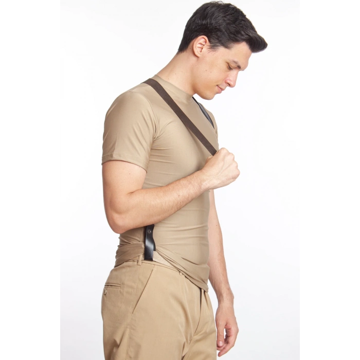 Sag El Siyah Renkli Hakiki Deri ozel uretim Tekli Koltukalti Kaliteli Airsoft Sar 9 Silah Kilifi