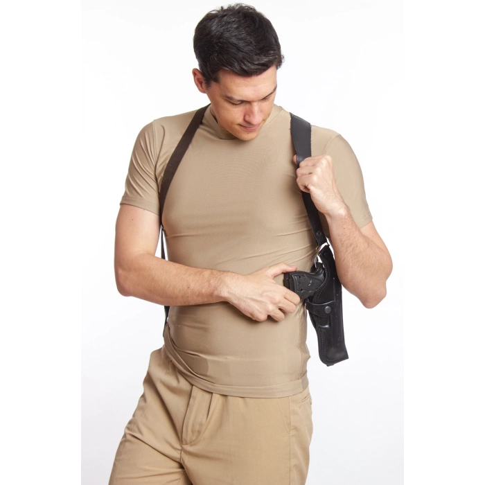 Sag El Siyah Renkli Hakiki Deri ozel uretim Tekli Koltukalti Kaliteli Airsoft Sar 9 Silah Kilifi