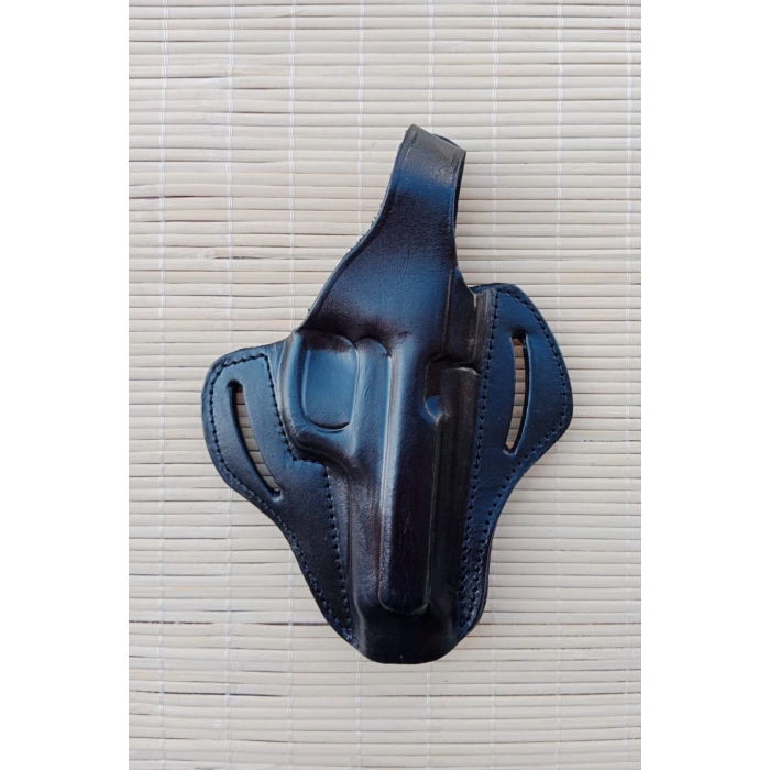 sag el siyah renkli hakiki deri tam kelebek universal kemere gecirmeli Canik 55 silah kilifi