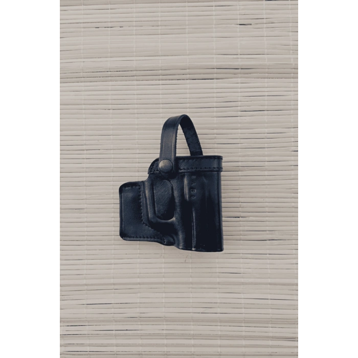 sag el siyah renkli hakiki deri universal palaskaya kemere gecirmeli citcitli emniyetli kase silah kilifi