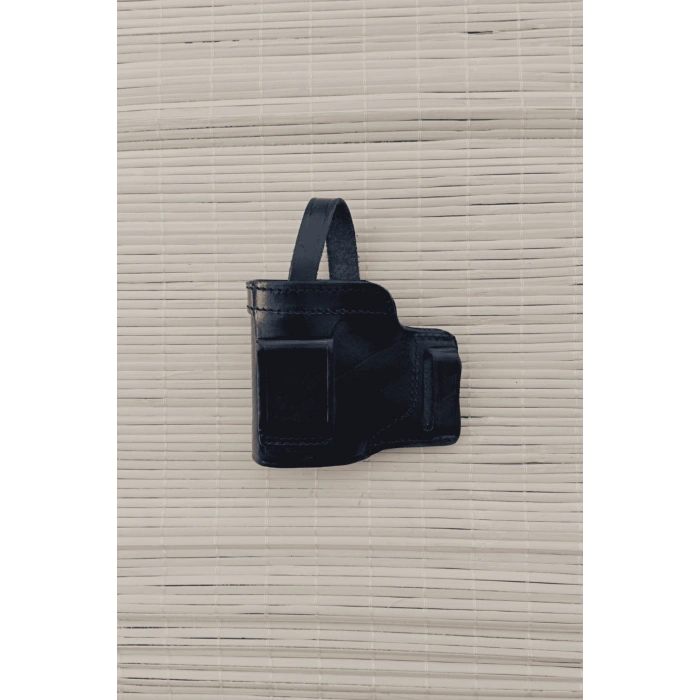 sag el siyah renkli hakiki deri universal palaskaya kemere gecirmeli citcitli emniyetli kase silah kilifi