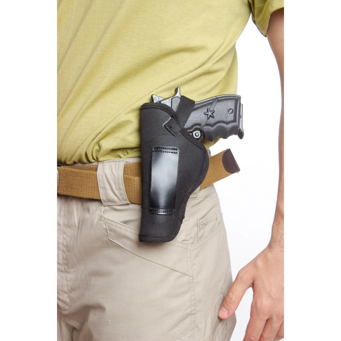 sag el siyah renkli ic dis masali tek emniyetli ic dis tasima palaskaya kemere gecirmeli impertex silah kilifi