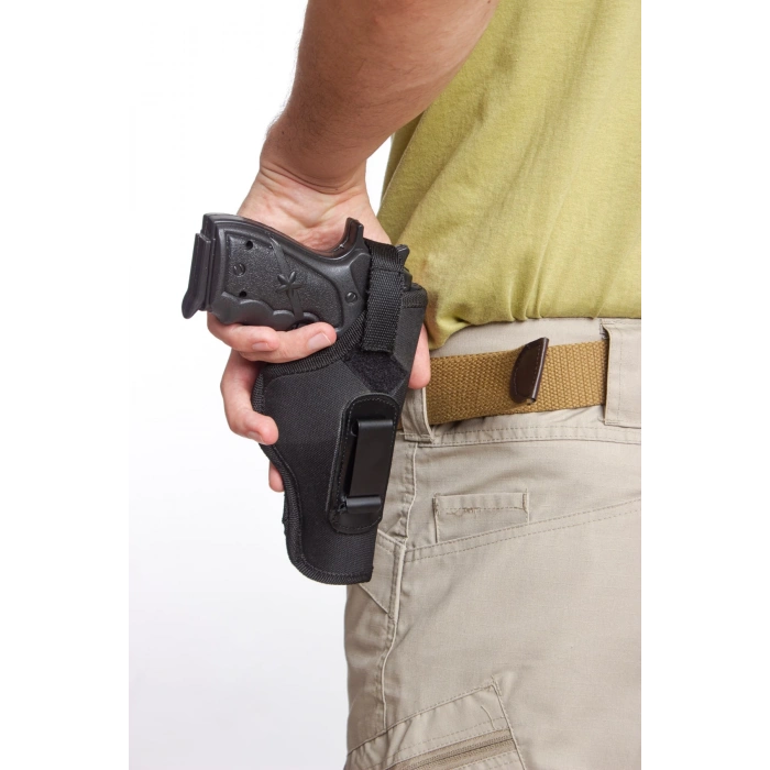 sag el siyah renkli ic dis masali tek emniyetli ic dis tasima palaskaya kemere gecirmeli impertex silah kilifi