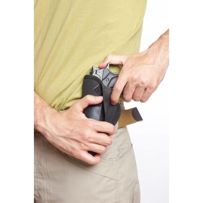 sag el siyah renkli ic dis masali tek emniyetli ic dis tasima palaskaya kemere gecirmeli impertex silah kilifi