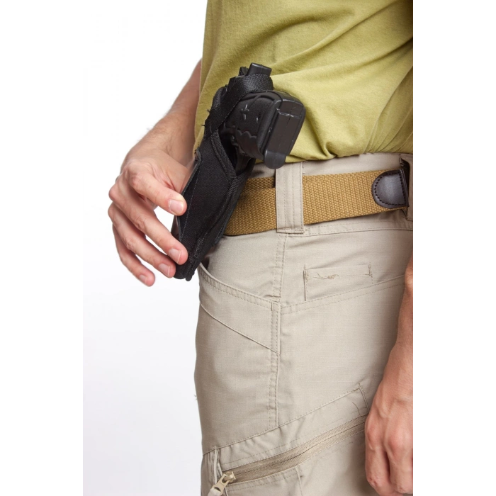 sag el siyah renkli ic dis masali tek emniyetli ic dis tasima palaskaya kemere gecirmeli impertex silah kilifi