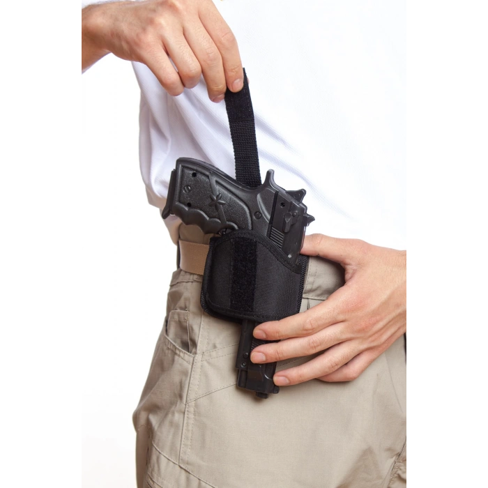 Sag El Siyah Renkli Mini Speed Airsoft Palaskaya Kemere Gecirmeli impertex Kase Silah Kilifi