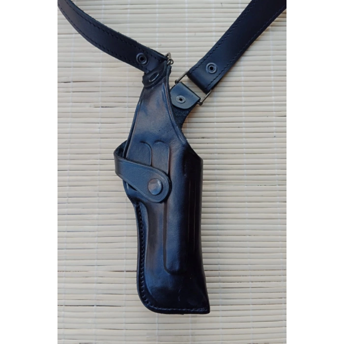 sag el siyah renkli ozel uretim hakiki deri tekli koltukalti kaliteli airsoft silah kilifi