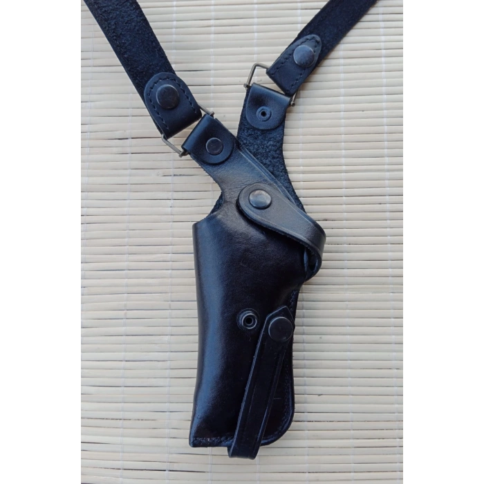 sag el siyah renkli ozel uretim hakiki deri tekli koltukalti kaliteli airsoft silah kilifi