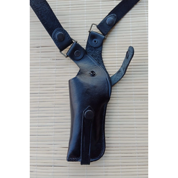 sag el siyah renkli ozel uretim hakiki deri tekli koltukalti kaliteli airsoft silah kilifi