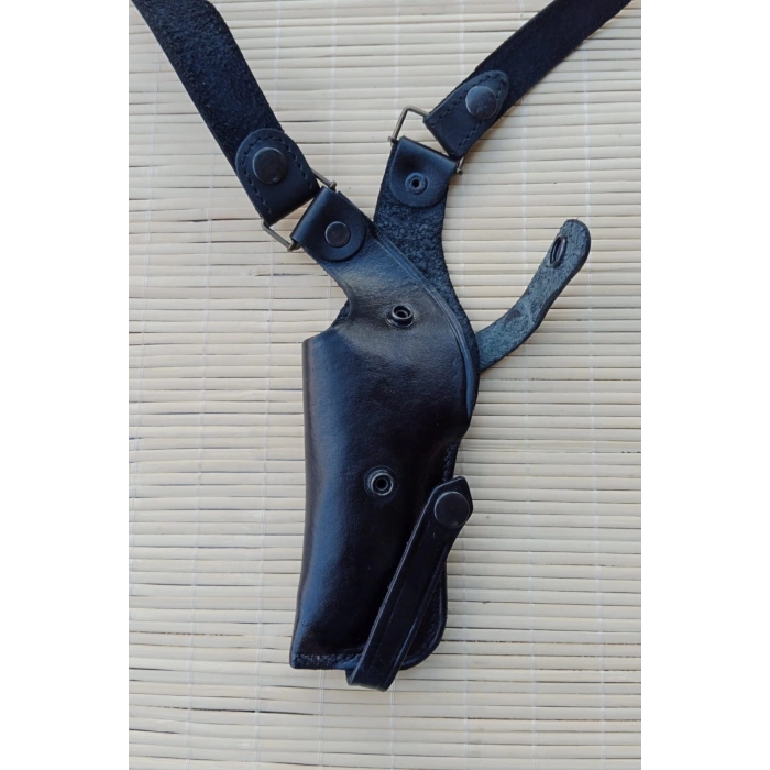 sag el siyah renkli ozel uretim hakiki deri tekli koltukalti kaliteli airsoft silah kilifi