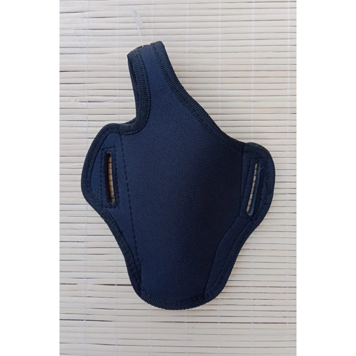 Sol El Siyah Renkli Tam Kelebek Airsoft Kemere Gecirmeli impertex Silah Kilif