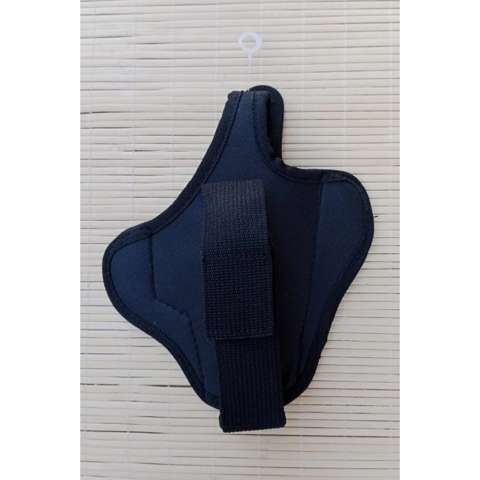 sag el siyah renkli tek emniyetli sarjorluklu tam kelebek airsoft palaskaya kemere gecirmeli impertex silah kilifi