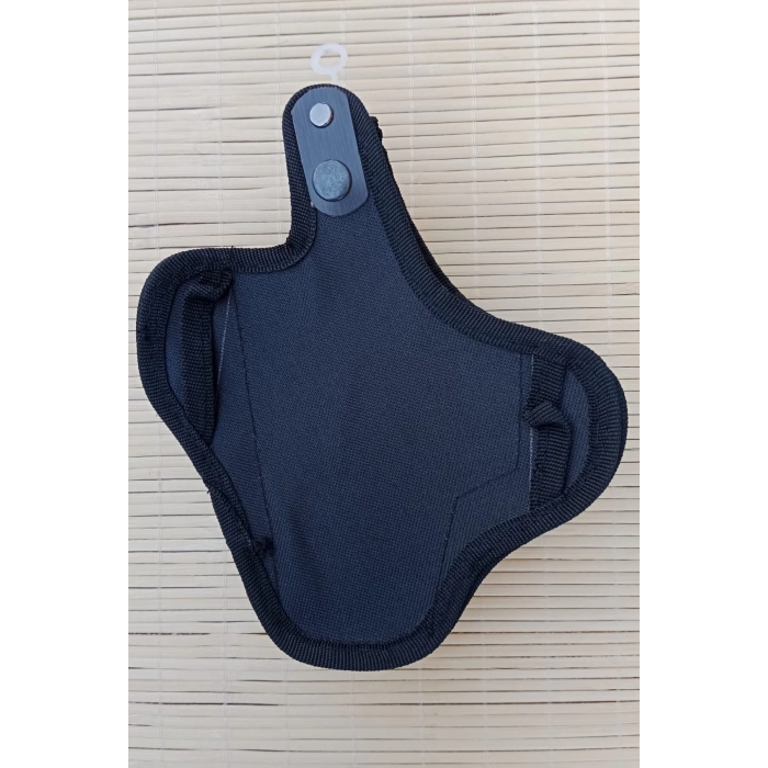 sag el siyah renkli tek emniyetli sarjorluklu tam kelebek airsoft palaskaya kemere gecirmeli impertex silah kilifi