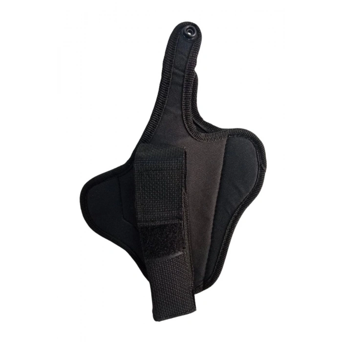 sag el siyah renkli tek emniyetli sarjorluklu tam kelebek airsoft palaskaya kemere gecirmeli impertex silah kilifi