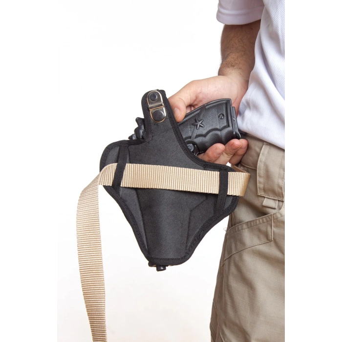 Sag El siyah Renkli Tam Kelebek Airsoft Palaskaya Kemere Gecirmeli impertex Silah Kilifi