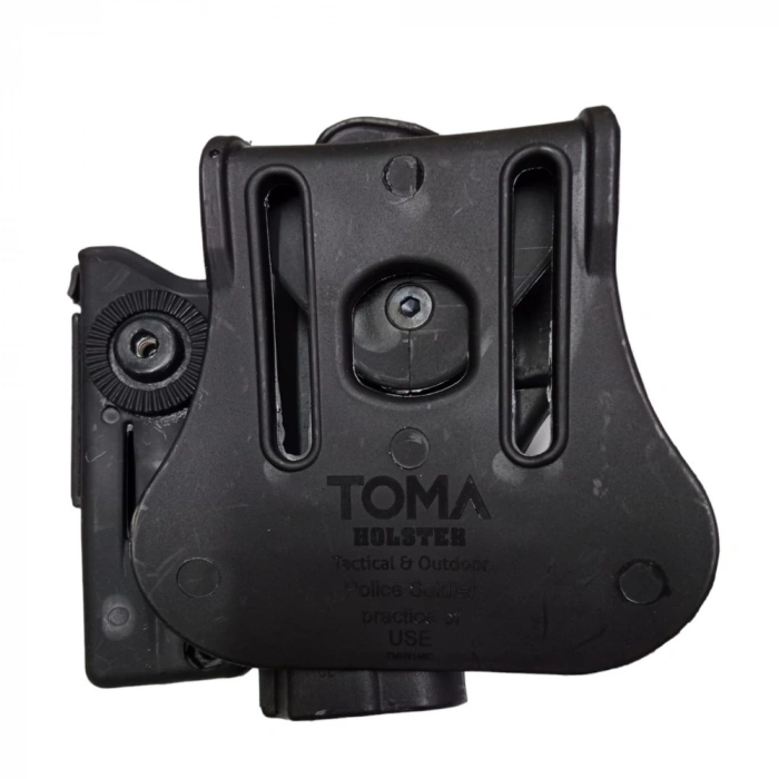 sag el siyah renkli toma holster sarsilmaz cz 75 polimer taktik silah kilifi ve sarjorluk