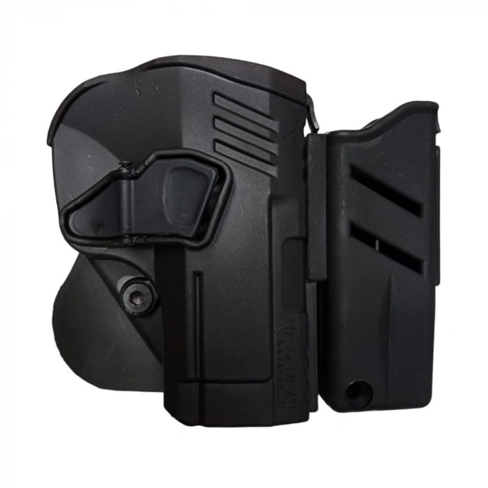 sag el siyah renkli toma holster sarsilmaz sar 9 f 92 beretta polimer taktik silah kilifi ve sarjorluk