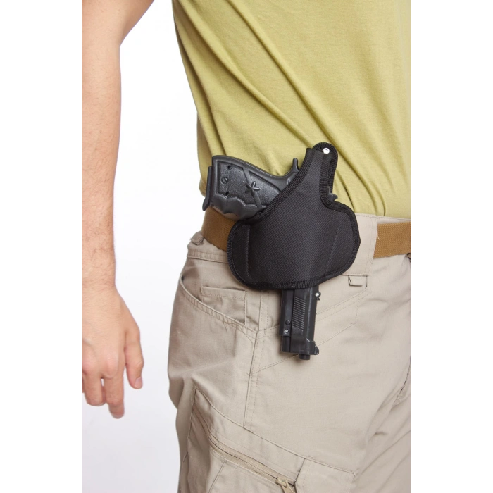 sag el siyah renkli yarim kelebek airsoft palaskaya kemere gecirmeli impertex silah kilifi